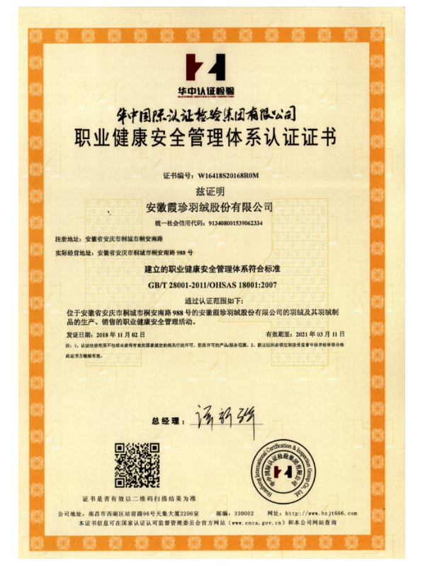 職業健康安全管理體系